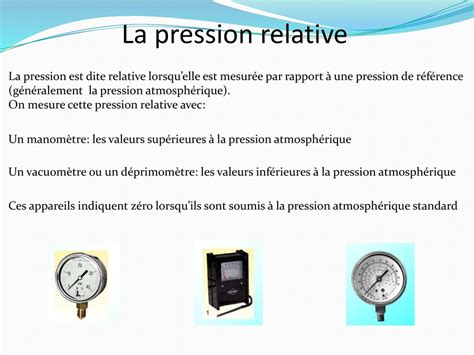 Pression Absolue Relative Ppt T L Charger