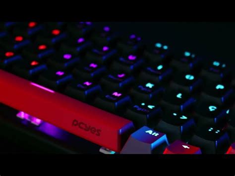 Teclado Mec Nico Pcyes Kuromori Switch Blue Led Rainbow Ptkm Bl