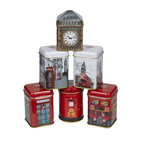 Iconic London English Tea Six Mini Tin Gift Pack |Tea Gifts | New English Teas