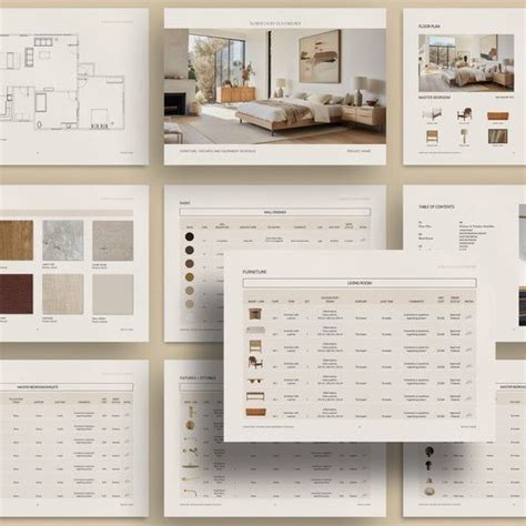 Ff E Specifications Template Sonderpath Studio Interior Design