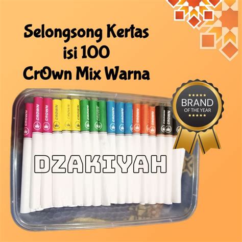 Kerajinan Kertas Selongsong Crown Isi Pilih Varian Dan Ukuran