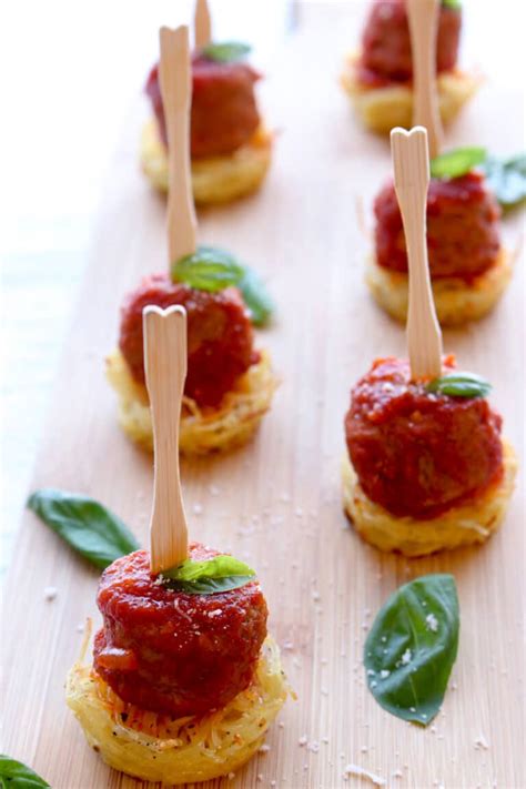 Mini Spaghetti And Meatball Appetizer Krazy Kitchen Mom