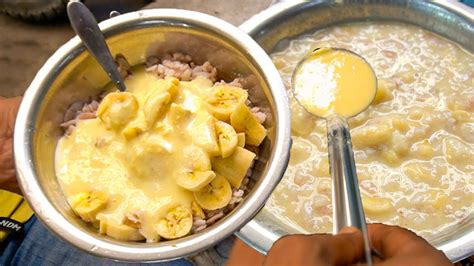 Doi Chira Yogurt Flattened Rice Mixed Food Popular Bengali Food