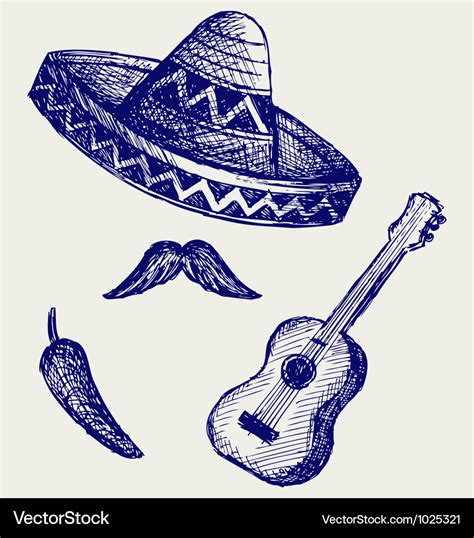 Mexican symbols Royalty Free Vector Image - VectorStock