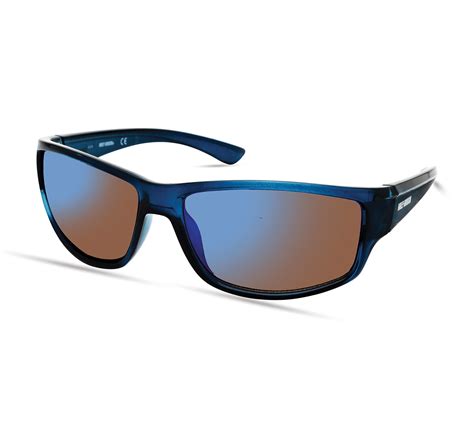 Harley Davidson Mens Rectangular Sunglasses Shiny Blue Top Best Moto