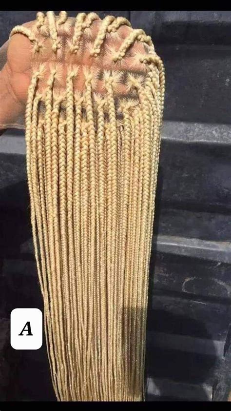 Blonde Human Hair Knotless Full Lace Braid Wig Braided Wigs For Black Women Colour 613 Lace