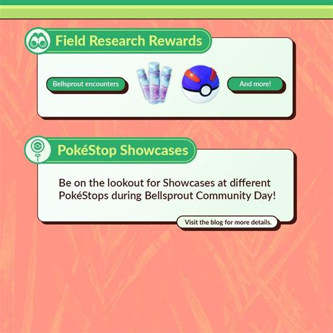 Bellsprout Community Day Infographic From Niantic Rthesilphroad