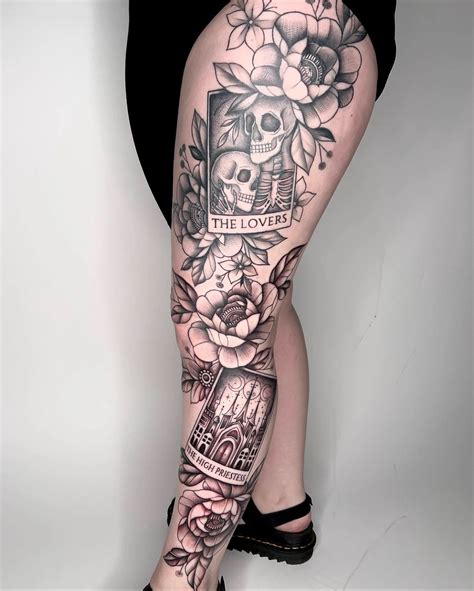 Tarot Card Tattoos Full Leg Tattoos Leg Tattoos Women Sleeve Tattoos For Women