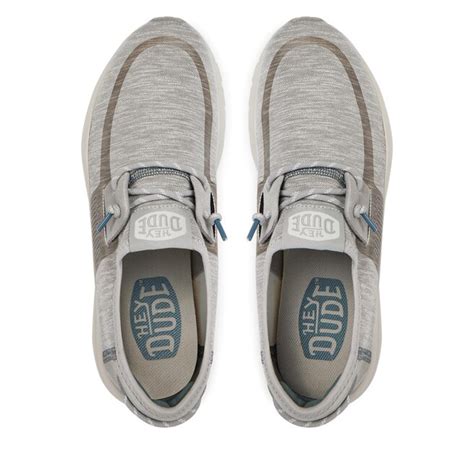 Zapatillas Hey Dude Sirocco Dual Knit Light Grey Zapatos Es