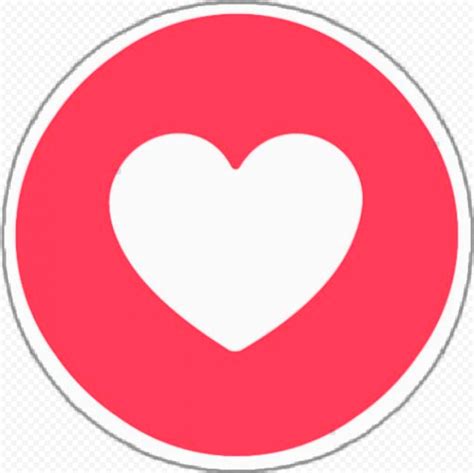 Round Facebook Like Heart Love Icon React | Citypng