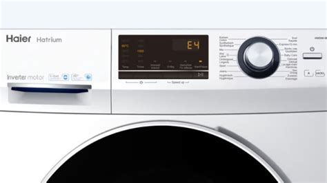 Ошибка Е4 в стиральной машине Haier: что означает и как исправить