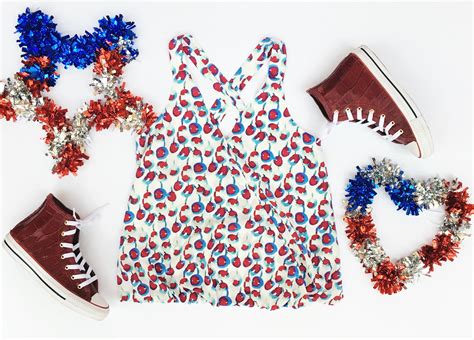 Perfect 4th Of July Outfit With Our Cooper And Ella Top And Taxidermy Sneakers Ii Visit