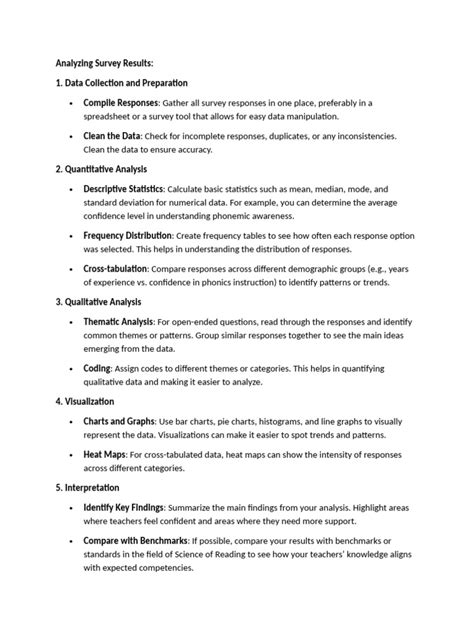 analyzing survey results  survey  teachers  data statistics