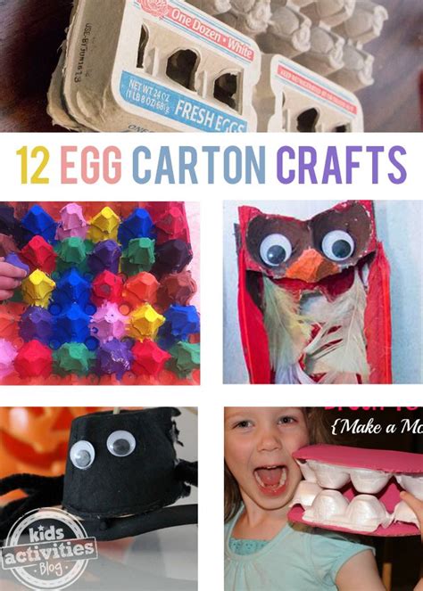 12 {Creative} Egg Carton Crafts | Egg carton crafts, Kids activities blog, Craft activities for kids