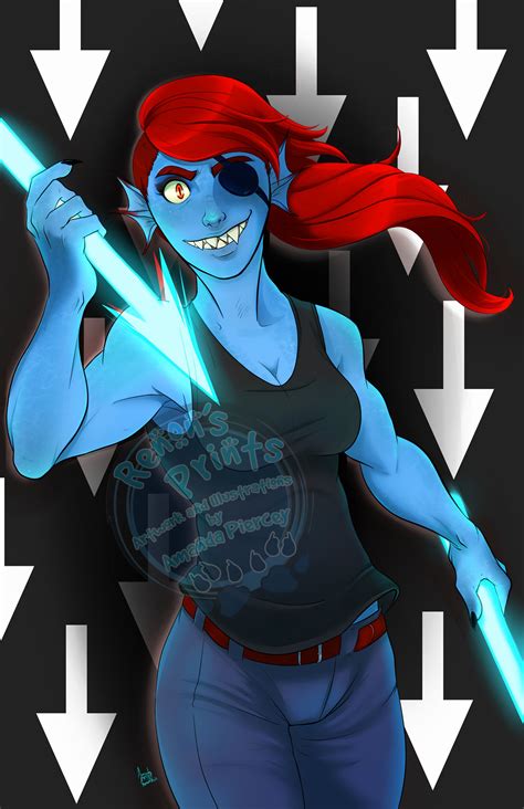 Undyne Undertale Spear Of Justice 11x17 Print Etsy Singapore