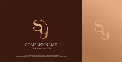 Premium Vector | Initial sy logo design vector