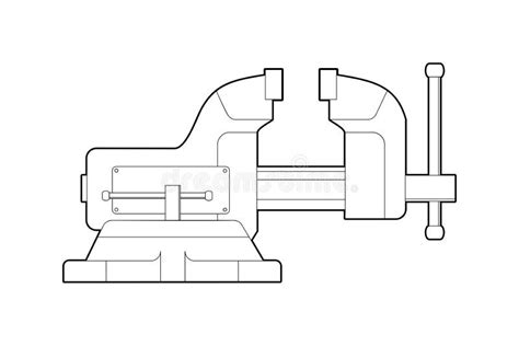 Bench Vice Drawing With Dimensions Free Cad Designs Files And 3d