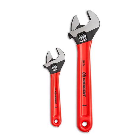 Crescent 2-Piece Adjustable Wrench Set 6 In. & 10 In. | The Home Depot ...