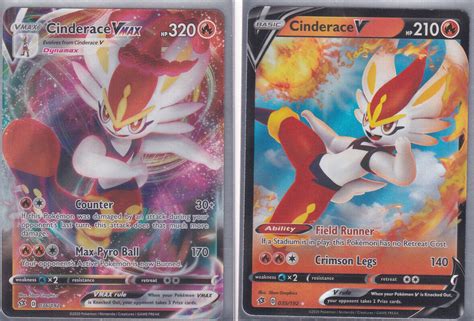 Cinderace V 035 192 Cinderace VMAX 036 192 Ultra Rare 2 Card Set