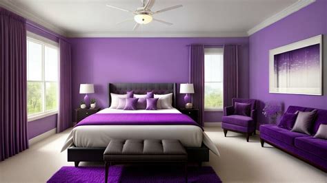 colour purple  interior design    feel