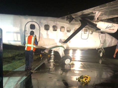 Avión se sale de la pista en el Aeropuerto Ramón Villeda Morales de La