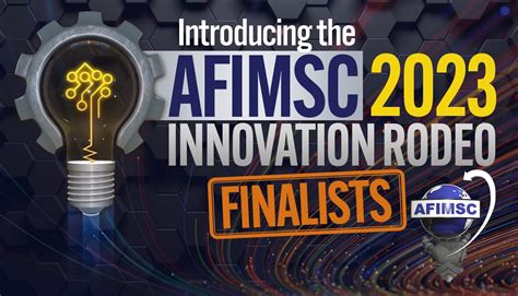 Afimsc Announces Innovation Rodeo Finalists Air Force