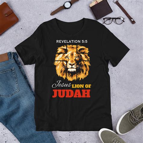 Jesus Lion Of Judah Unisex Christian T Shirt Christian Etsy