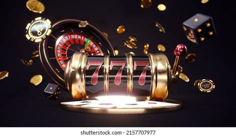 Casino Background Slot Machine Roulette Wheel Stock Illustration ...