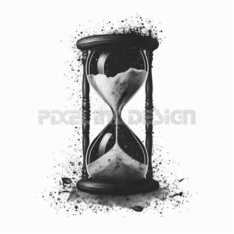 Hourglass Tattoo Design Download High Resolution Digital Art PNG Transparent Background ...