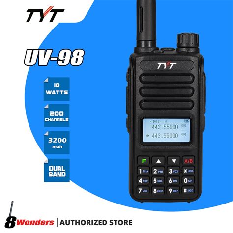 TYT UV-98 High Power 10 Watts Two Way Radio | Shopee Philippines