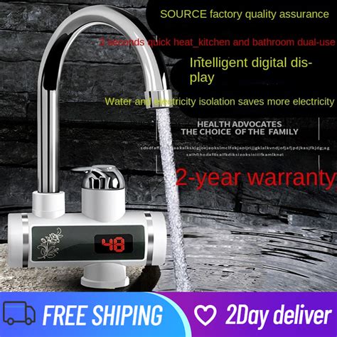 Electric Hot Water Faucet Kitchen Instant Water Heater 3 Seconds Fast Hot And Cold Dual Use