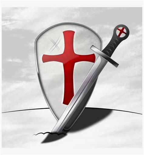 Escudo Templario Tattoo Clipart Knights Templar Sword - Free Transparent PNG Download - PNGkey