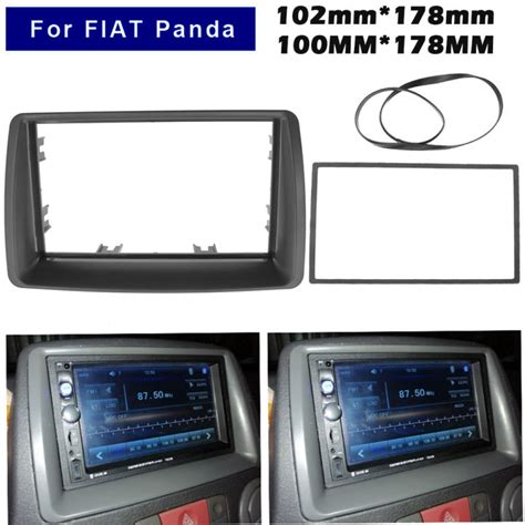 Double Din Car Radio Fascia For FIAT PANDA 2003 2012 Car Styling