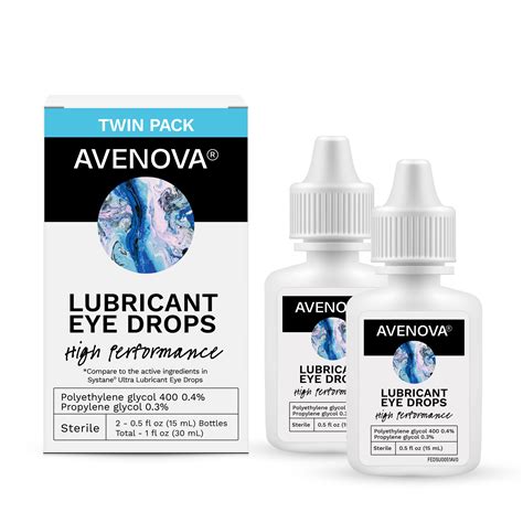 Avenova Lubricant Eye Drops Instant Eye Relief From Dry Eye Symptoms