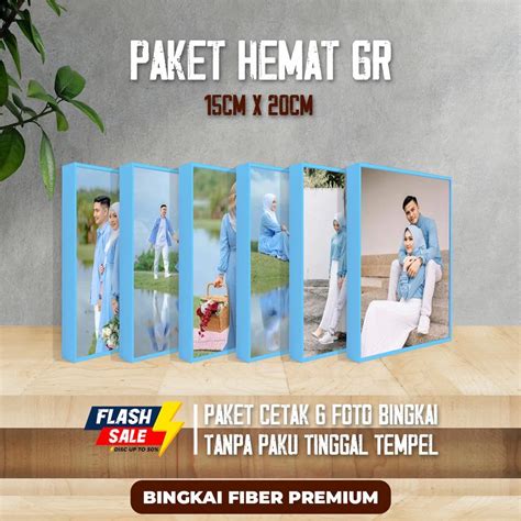 Jual PAKET 6 PCS CETAK FOTO FRAME FIBER PREMIUM UKURAN 6R 15 X 20 CM