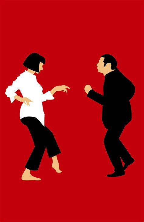 Pulp Fiction Dance Scene Pulp Fiction Movie Artwork Movie Posters