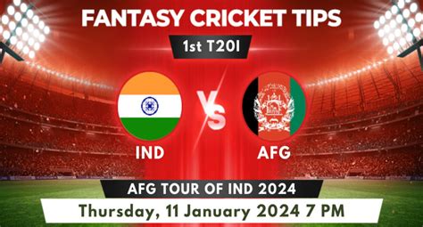 Ind Vs Afg 2024 1st T20 Pitch Report Playing 11 And Fantasy Tips