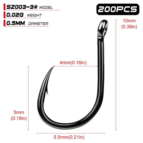 Proberos Saltwater Fishing Hook Pcs Black Color High Carbon Steel