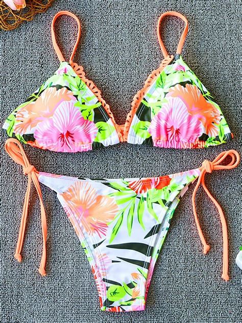 2024 Sexy Bikini Swimsuit Women Swimwear Two Piece Bikini Set Print