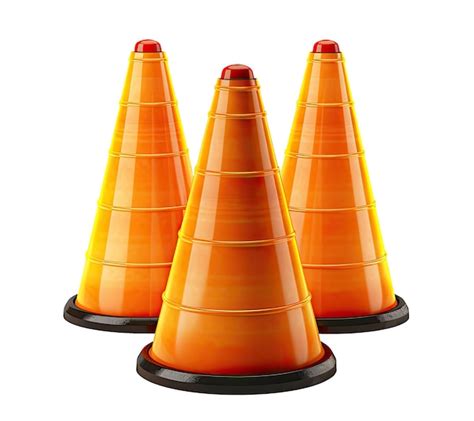 Premium Photo Traffic Cones