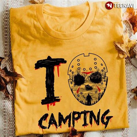 Friday The 13th Jason Voorhees I Love Camping T Shirt