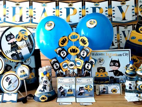 Batman Printable Party Supplies| Batboy Birthday Decorations