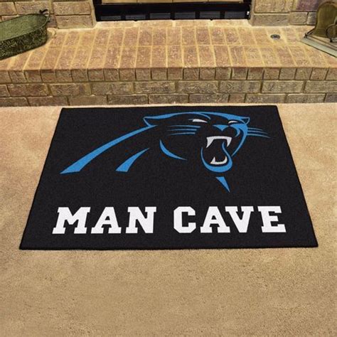 Carolina Panthers Man Cave All Star Rug Floor Mat X Nfl Fanmats