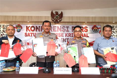 Polres Bintan Gelar Konfrensi Pers Kasus Pemalsuan Surat Tanah Dengan