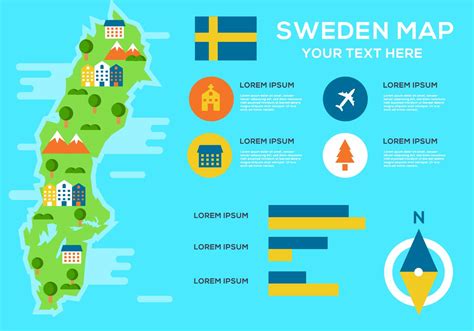 Free Sweden Map Infographic Vector 150650 Vector Art At Vecteezy