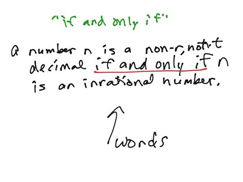 Write Biconditional Statements In Symbolic Form And English Math Showme