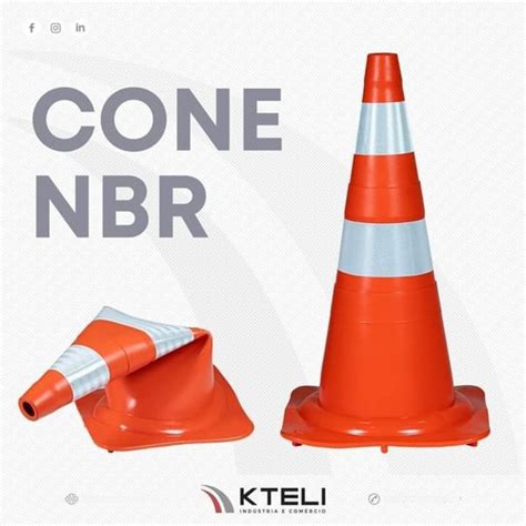 Kit 2 Cone Flexível 50cm Laranja Faixa Refletiva Kteli Frete grátis