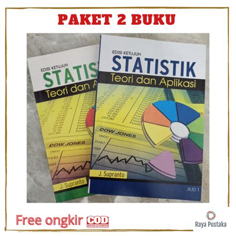 Paket 2 Buku Statistik Teori Dan Aplikasi Edisi 7 Jilid 1 2 Penulis