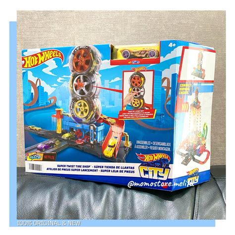 Jual HOT WHEELS CITY Super Twist Tire Shop Shopee Indonesia