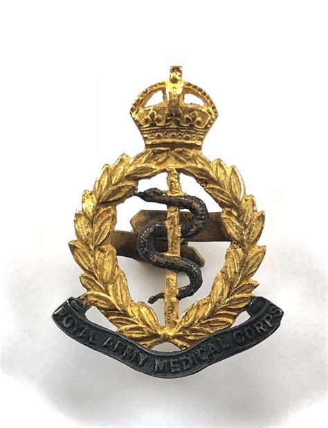 Royal Army Medical Corps Silvered And Gilt Cap Badge